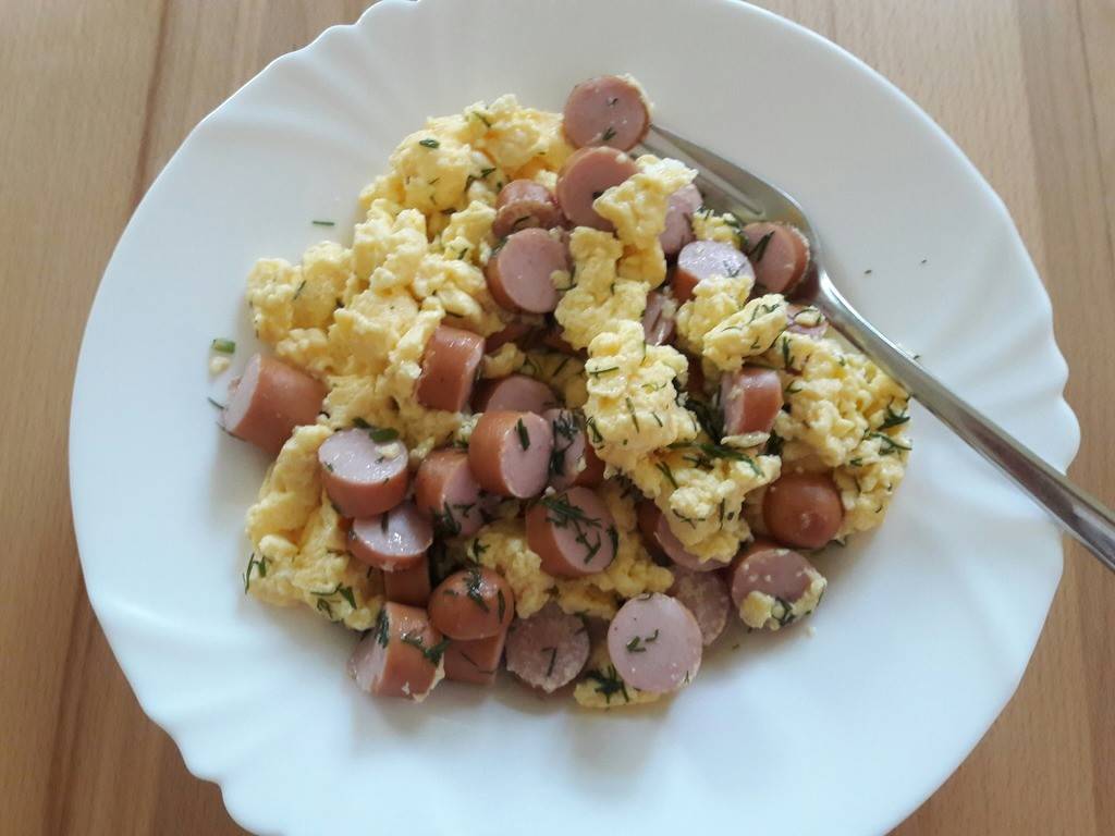 Eierspeise mit Frankfurter