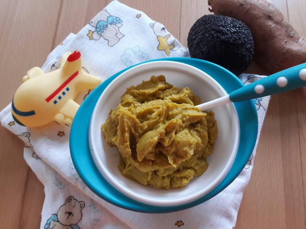 Süßkartoffel-Avocado Babybrei