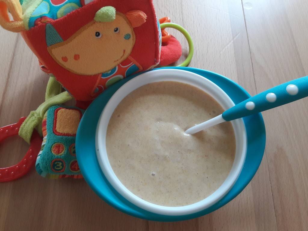 Marillen-Pfirsich-Brei mit Vollkornkeksen Rezept - ichkoche.ch Marillen-Pfirsich-Brei mit Vollkornkeksen Rezept - ichkoche.ch