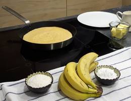 Das Omelette ist fertig gebacken - und... Das Omelette ist fertig gebacken - und...