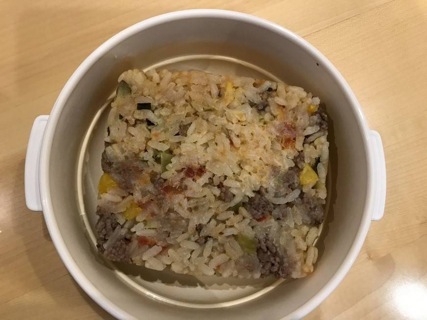 Faschiertes mit Gemüsereis Rezept - ichkoche.ch Faschiertes mit Gemüsereis Rezept - ichkoche.ch