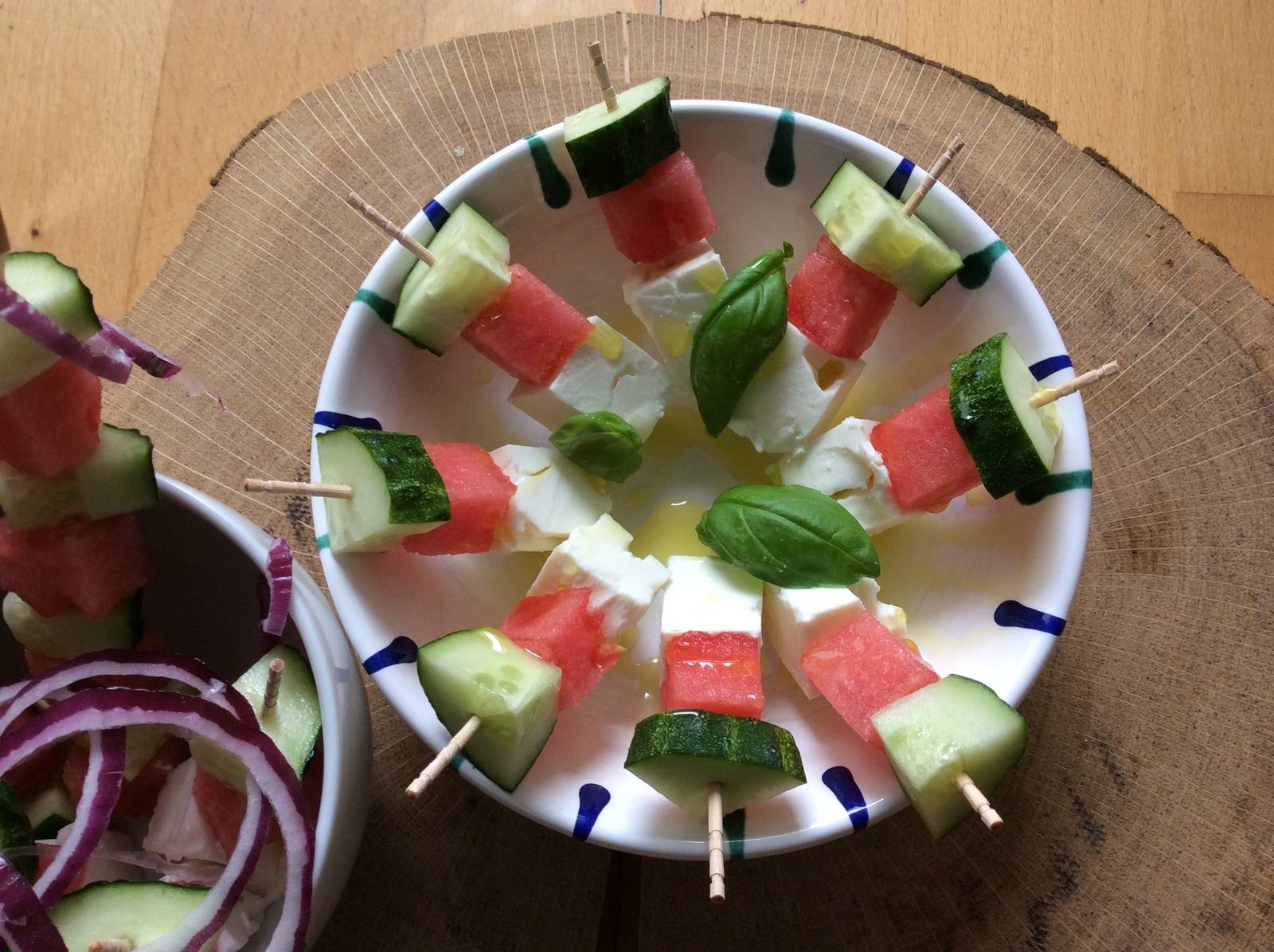 Partyspießchen mit Schafkäse Rezept - ichkoche.ch