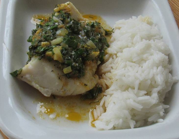 Fisch mit Kräuterkruste Fisch mit Kräuterkruste