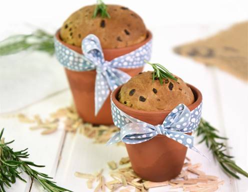 Rosmarinbrot im Blumentopf