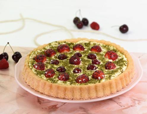 Erdbeer-Marienkäfer-Kuchen