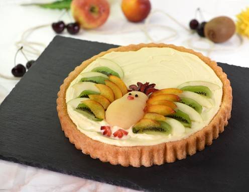 Paradiesvogel-Obstkuchen