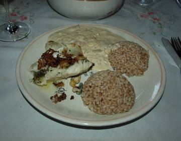 Zander mit Steinpilzsauce Zander mit Steinpilzsauce