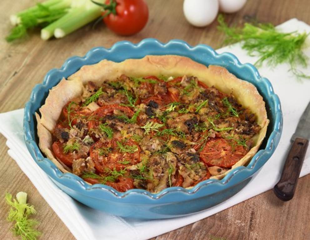 Quiche mit Sardinen und Fenchel Quiche mit Sardinen und Fenchel