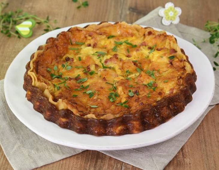 Quiche Lorraine (Lothringer Schinken-Käse-Kuchen)