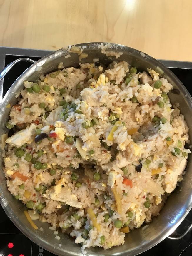 Thai fried rice mit Huhn