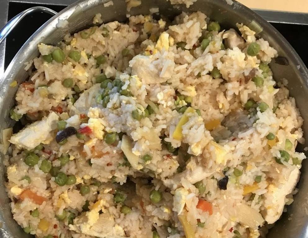 Thai fried rice mit Huhn Thai fried rice mit Huhn