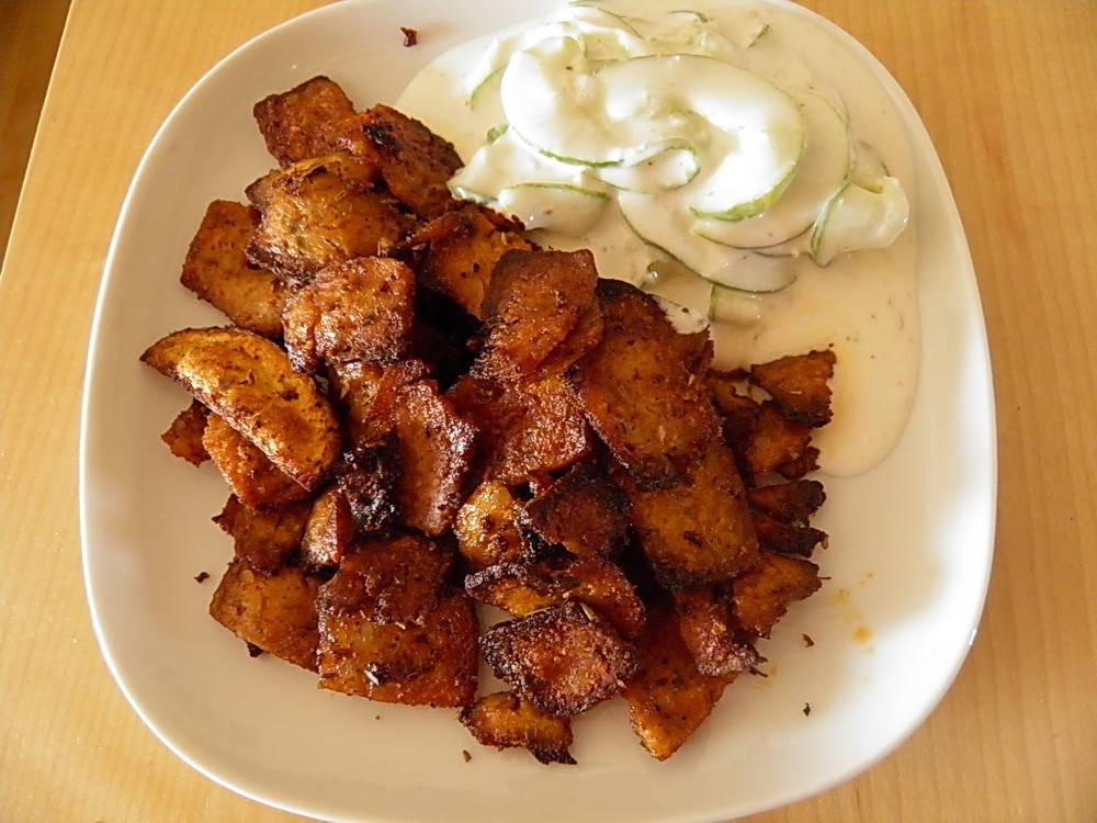 Gyros und Tsatsiki - Trennkost Rezept - ichkoche.ch Gyros und Tsatsiki - Trennkost Rezept - ichkoche.ch