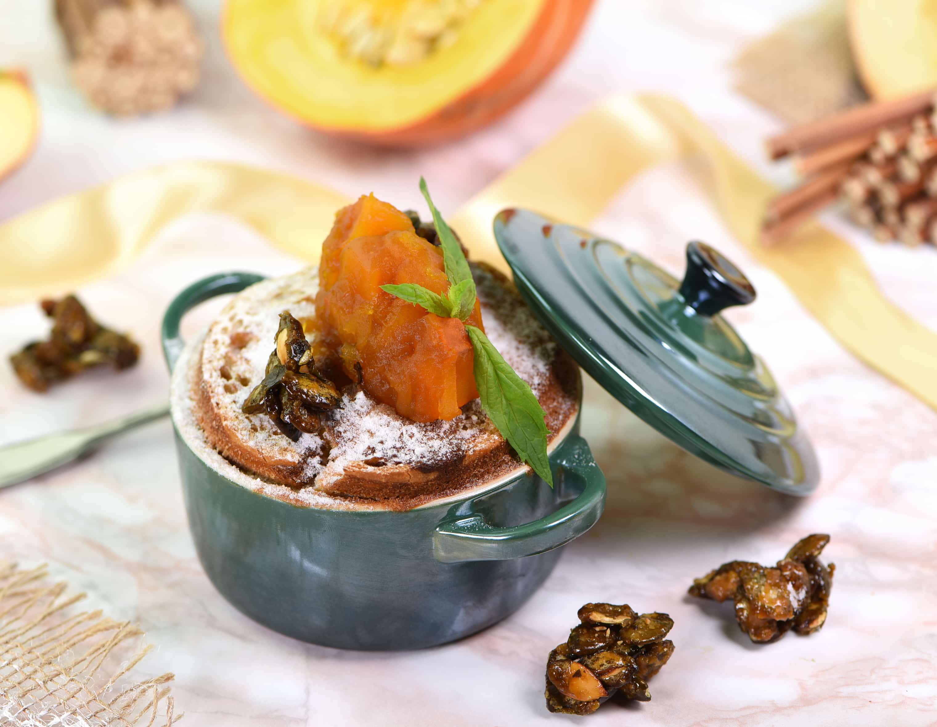 Scheiterhaufen mit Kürbiskompott Rezept - ichkoche.at Scheiterhaufen mit Kürbiskompott Rezept - ichkoche.at