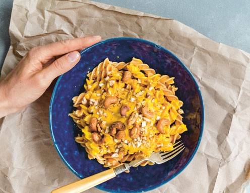 Fusilli mit Karotten-Kurkuma-Rahm Rezept