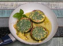 Zucchiniringe mit Ei Zucchiniringe mit Ei