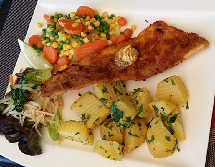 Gebackenes Zanderfilet Gebackenes Zanderfilet