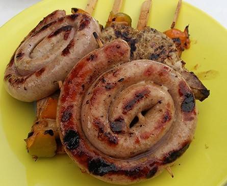Bratwurst mit Schuss