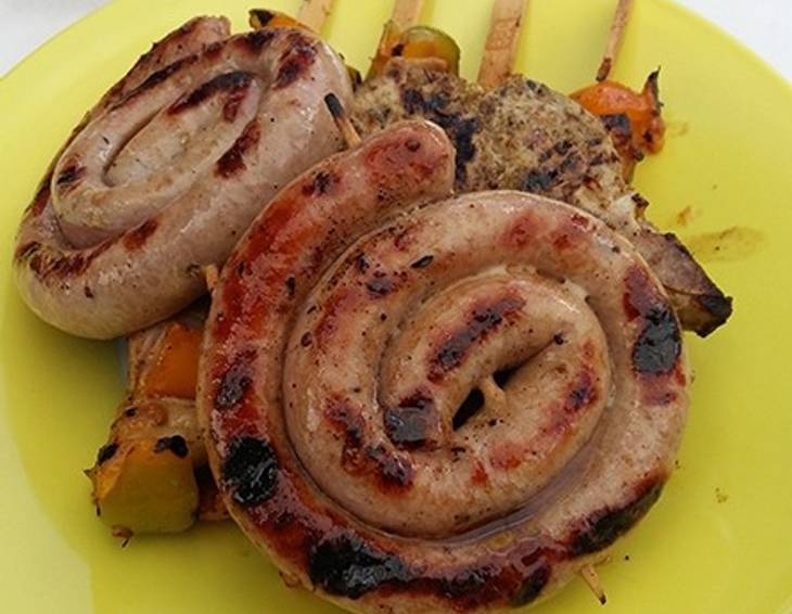 Bratwurst mit Schuss Bratwurst mit Schuss