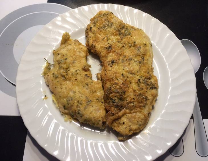 Pariser Schnitzel mit Thymian Pariser Schnitzel mit Thymian