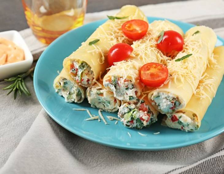Cannelloni mit Ricotta-Gemüse-Füllung Cannelloni mit Ricotta-Gemüse-Füllung