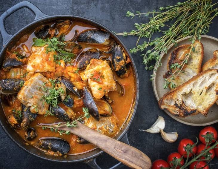 Fischsuppe mit Miesmuscheln Fischsuppe mit Miesmuscheln