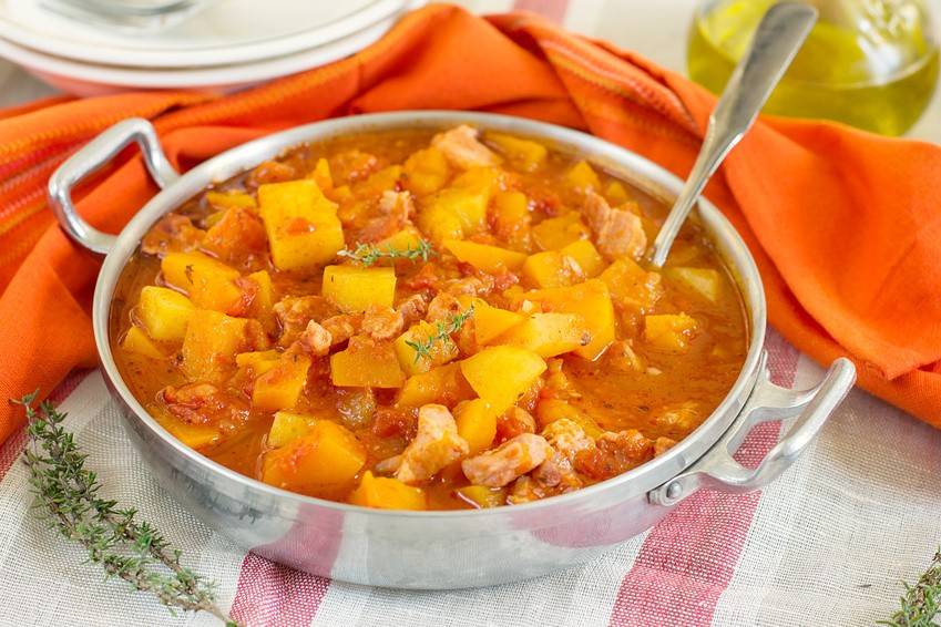 Pikanter Kürbiseintopf Rezept