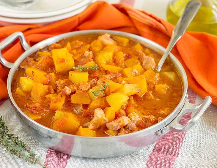Pikanter Kürbiseintopf Pikanter Kürbiseintopf