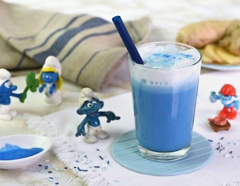 Schlumpf Latte Rezept