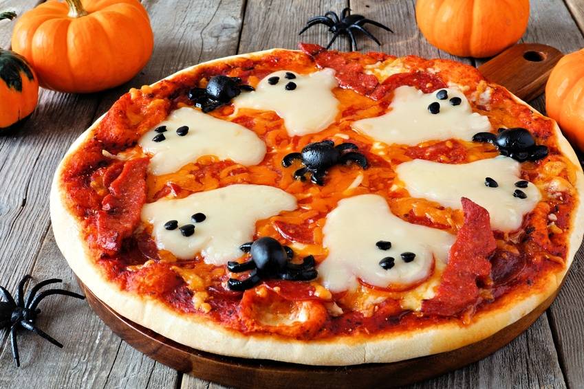 Halloween Pizza Rezept