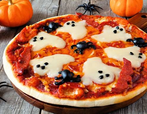 Halloween Pizza Rezept