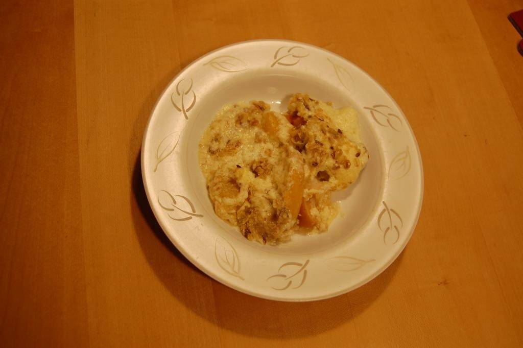 Bratapfel mit Vanillehaube