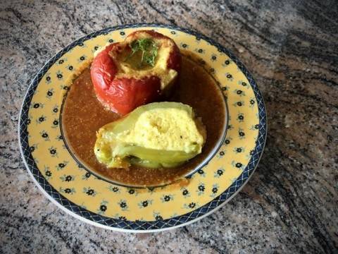 Paprika mit Polenta