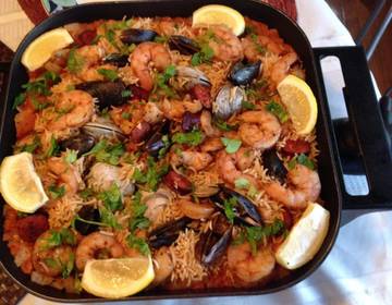 Meeresfrüchte-Paella