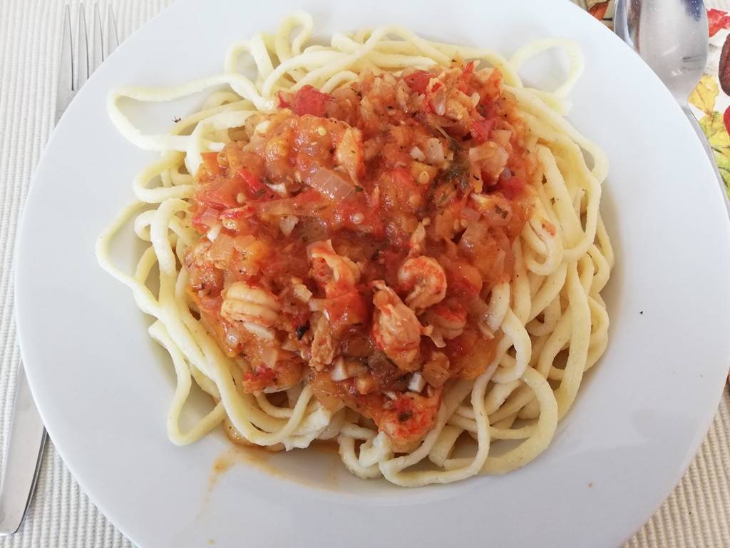 Pasta mit Flusskrebsen