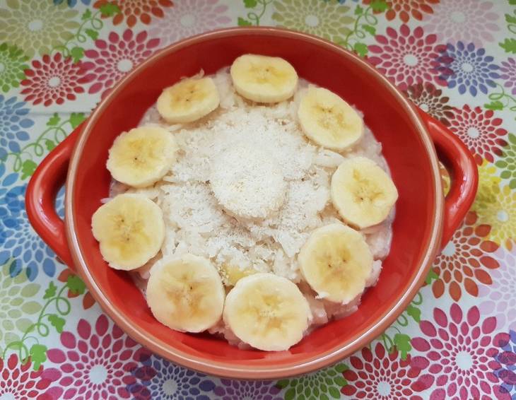 Kokosmilchreis mit Banane