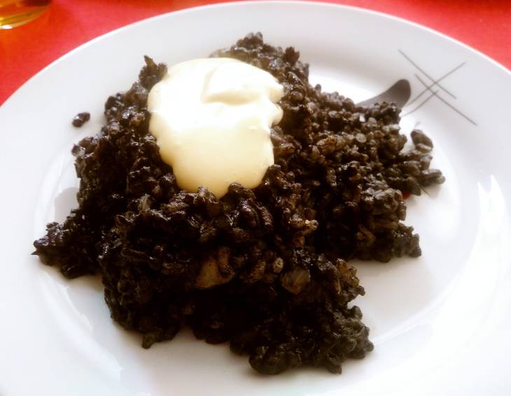 Risotto mit Sepiatinte Risotto mit Sepiatinte