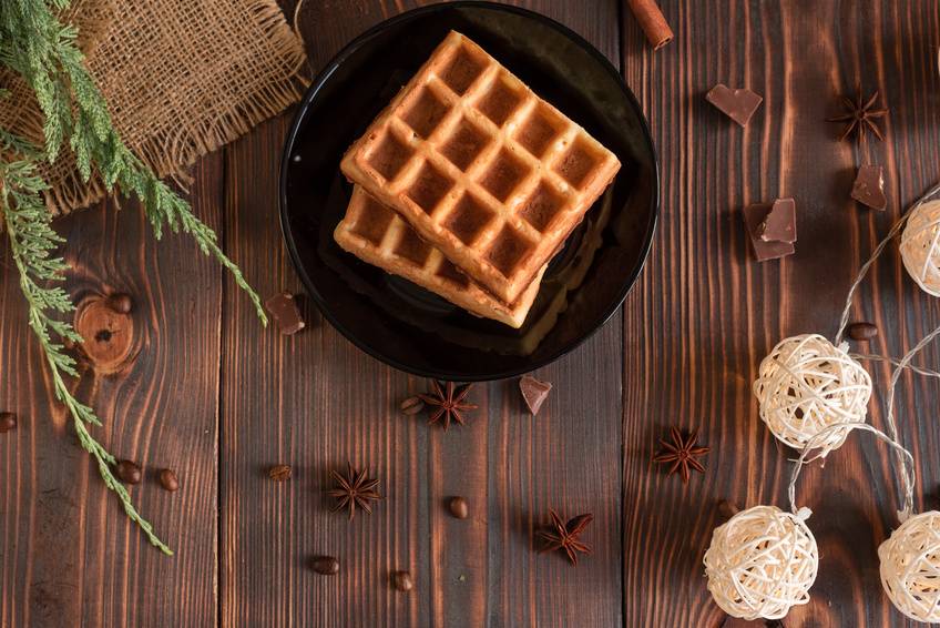 Lebkuchen-Waffeln