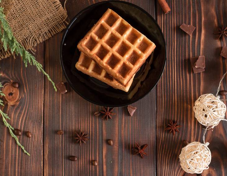 Lebkuchen-Waffeln