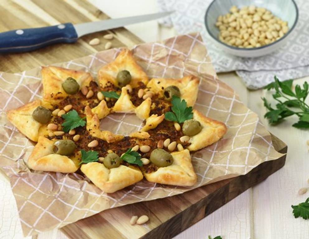 Blätterteig-Stern Blätterteig-Stern