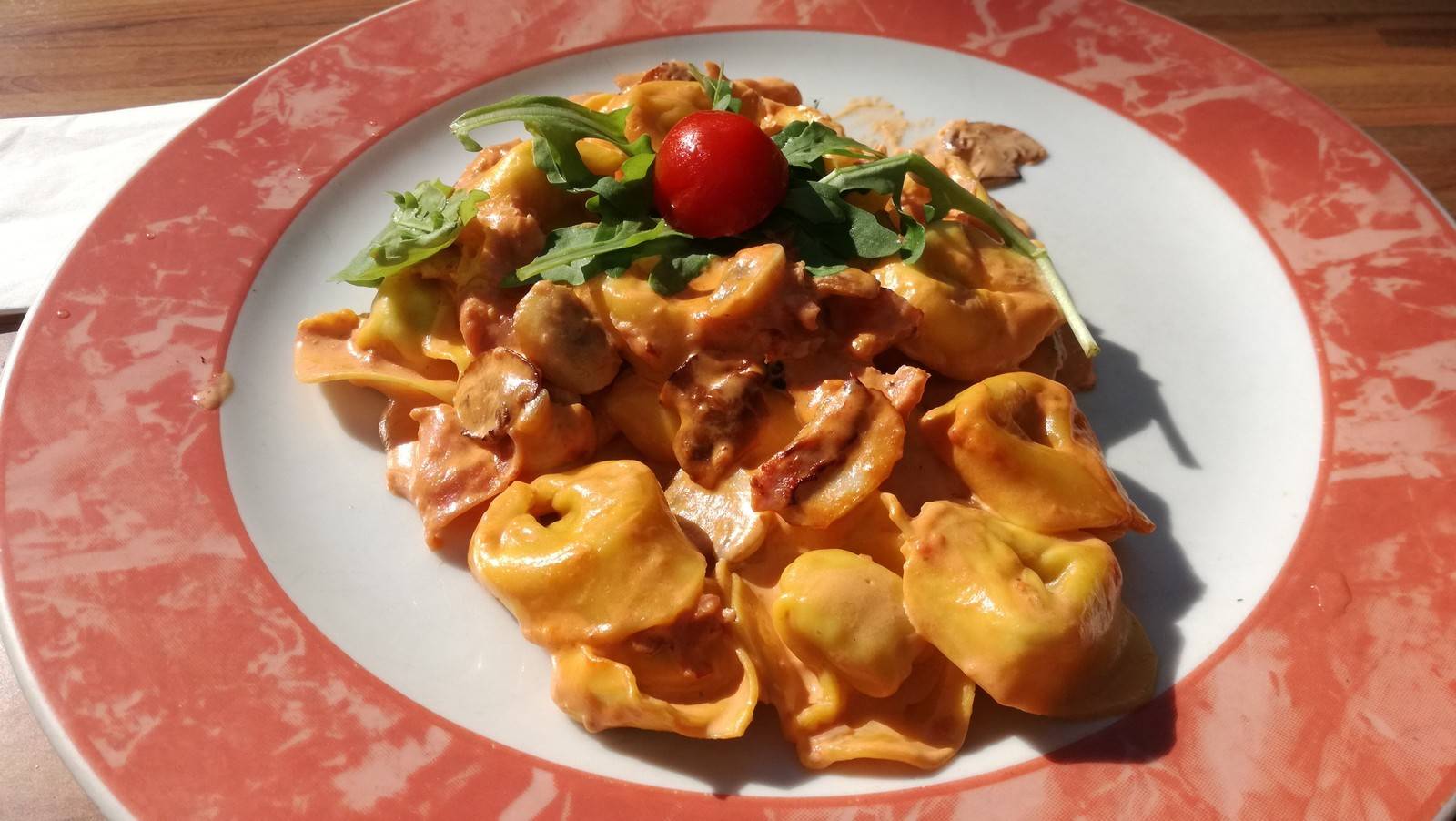 Tortellini mit Pilzen