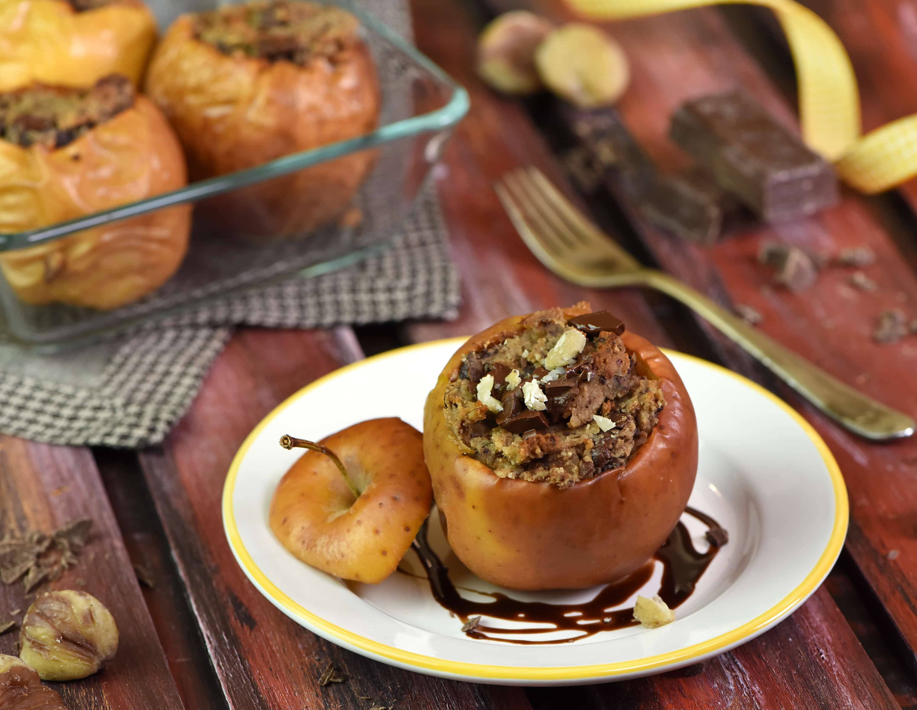 Maroni-Schoko-Bratapfel Rezept