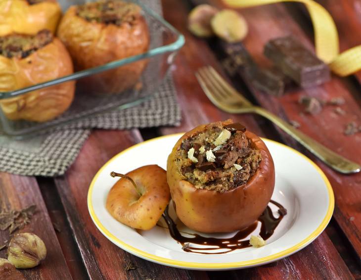 Maroni-Schoko-Bratapfel Maroni-Schoko-Bratapfel
