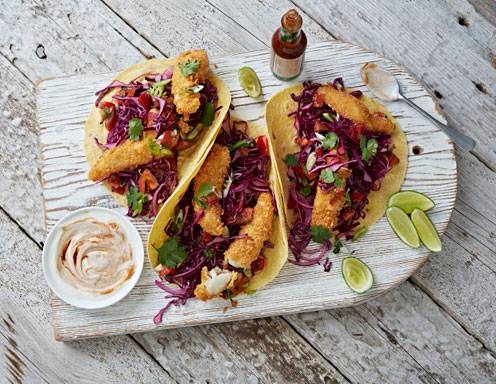 Fischtacos mit Rotkraut Rezept