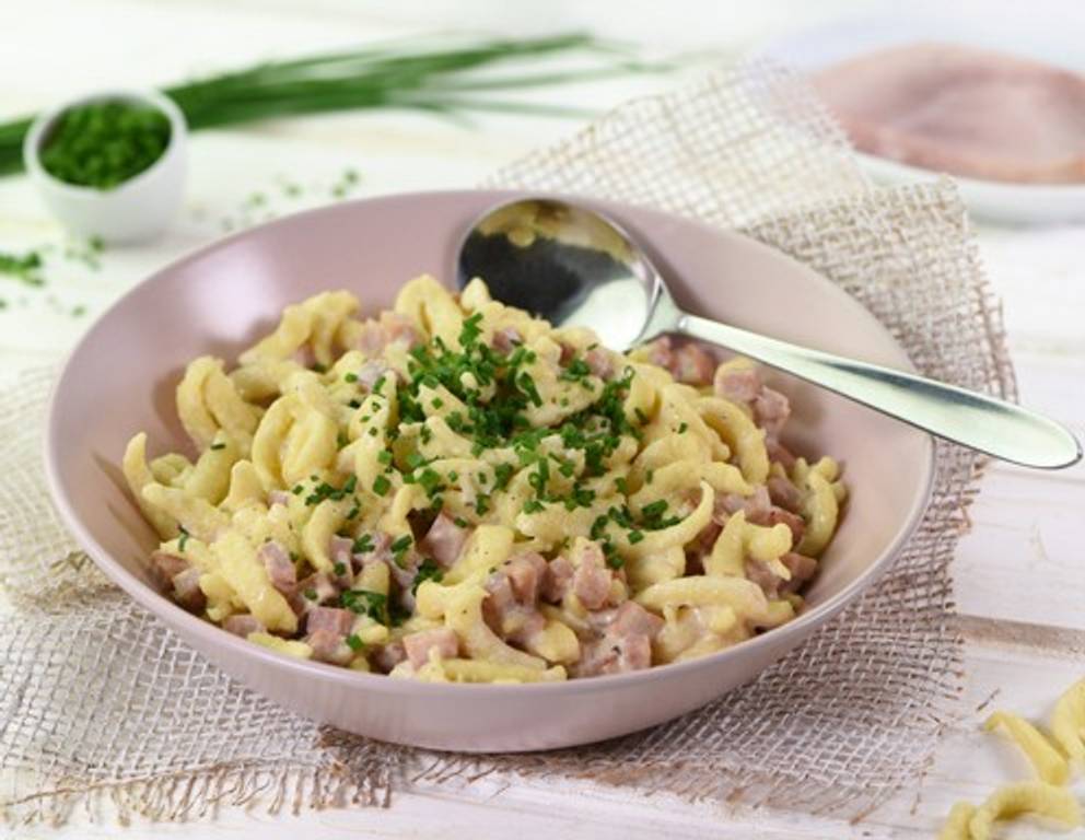 Schinkenrahmspätzle Schinkenrahmspätzle