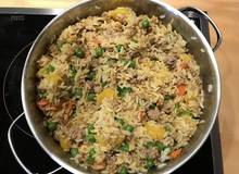 Kurkuma Reis mit Faschiertem und Gemüse