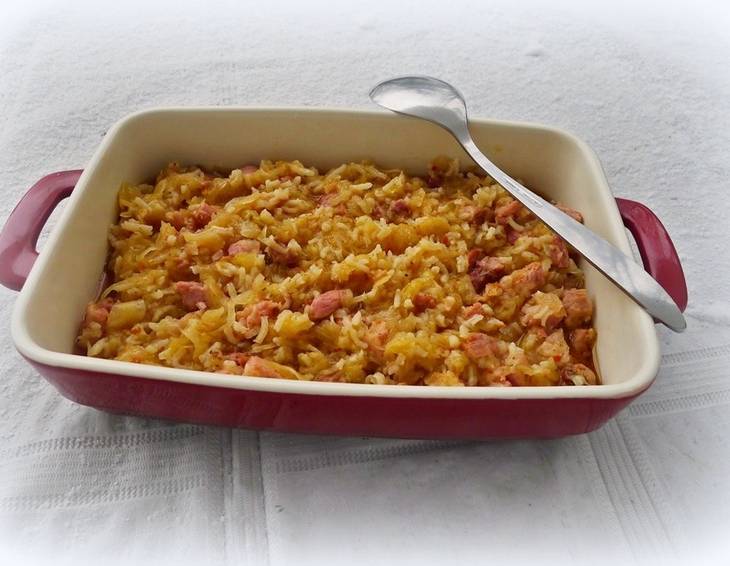 Sauerkraut-Reisauflauf Sauerkraut-Reisauflauf