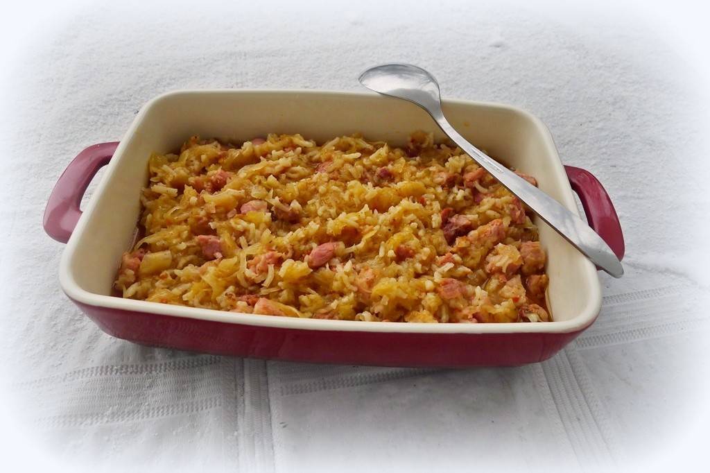 Sauerkraut-Reisauflauf Rezept - ichkoche.de Sauerkraut-Reisauflauf Rezept - ichkoche.de
