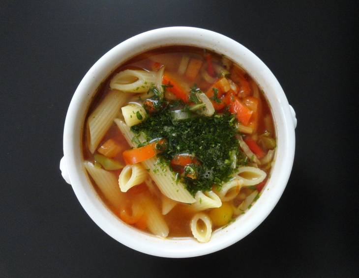 Winter-Minestrone Mit Bärlauch-Pistou