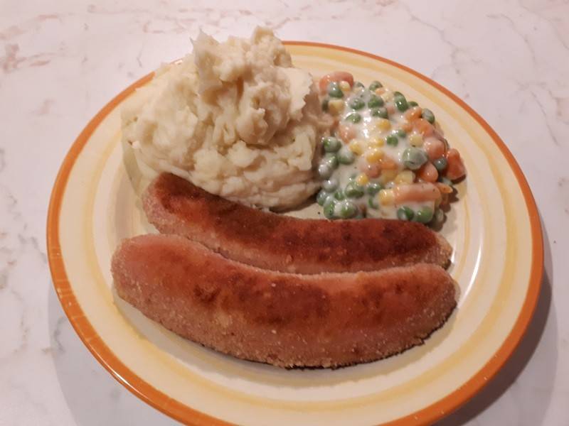 Panierte Knackwürste