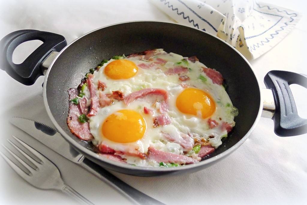 Spiegelei mit Speck